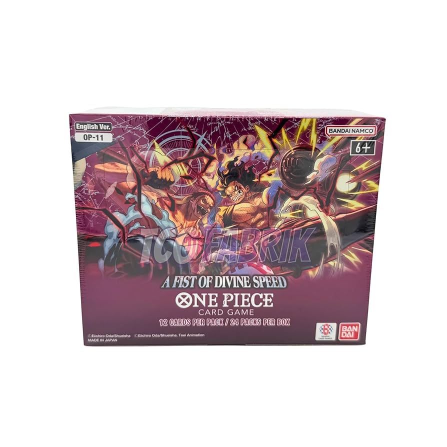 ワンピース　エクストラブースター　11 box Japanese One Piece OP-11 A Fist Of Divine Speed Booster Box